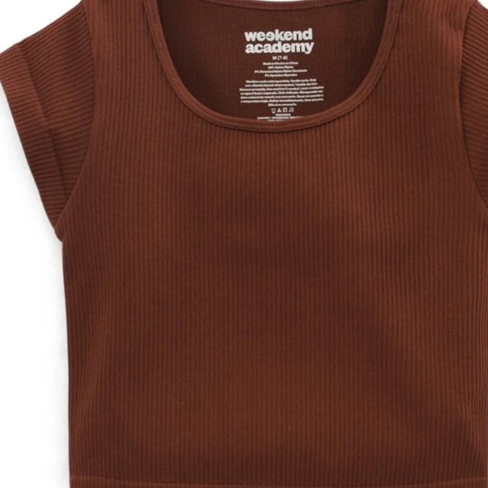 Brown Girls Short Sleeve Top 6-6x NWT